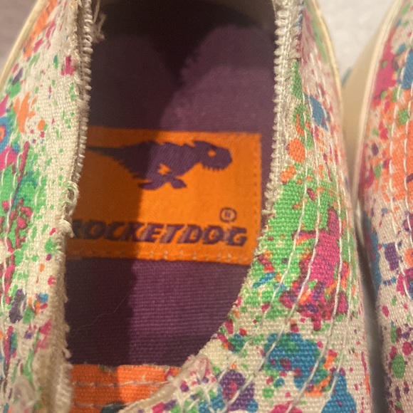 ROCKET DOG Size 6.5 Paint Splatter Sneakers - Picture 4 of 8